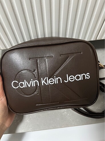 Yepyeni Sıfır Paketli Kahverengi Kadın Calvin Klein Çanta