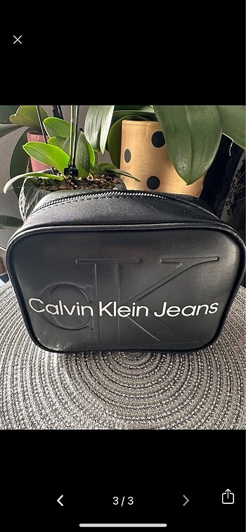 Beden Yepyeni Sıfır Paketli Siyah Kadın Calvin Klein Çanta