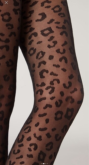 Calzedonia Calzedonia leopar külotlu çorap