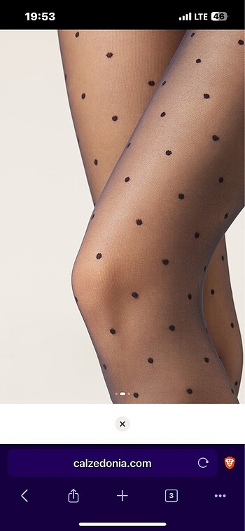 Calzedonia puantiyeli çorap