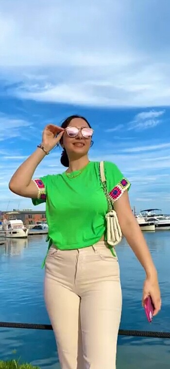 Yeşil bluz