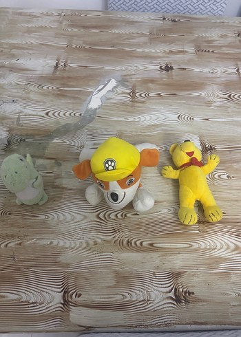 Beden Renkli Sarı Peluş Oyuncaklar Seti