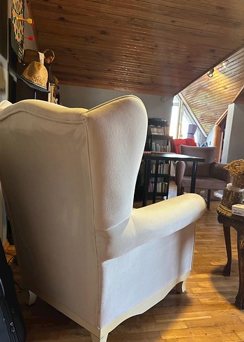 Beyaz Berjer Tekli Koltuk - Görsel 3