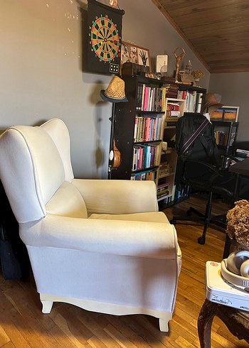 Beyaz Berjer Tekli Koltuk - Görsel 4