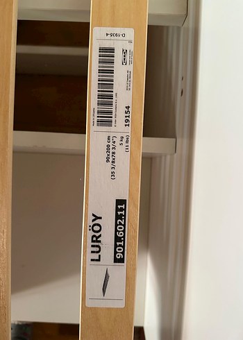 İKEA SLÄKT/LURÖY
tek kişilik baza, beyaz,90x200 cm 4 çekmeceli - Görsel 5