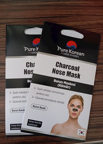Pure Korean Kömürlü Burun Maskesi