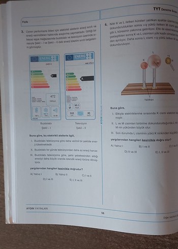 Beden TYT Fizik Denemeleri - Aydın Yayınları