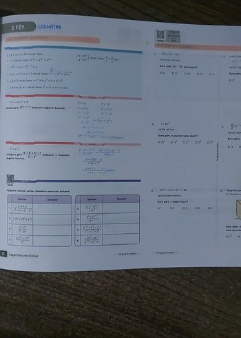 Tonguç / Rehber Matematik AYT Logaritma Ve Diziler