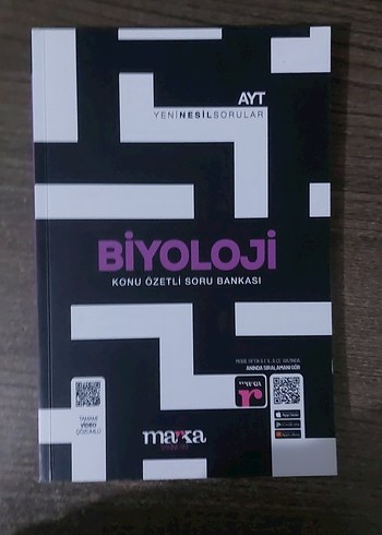 AYT Biyoloji Konu Özetli Soru Bankası Marka Yayınları