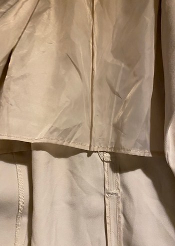 H&M Kemerli Kolsuz Uzun Yelek - Görsel 3