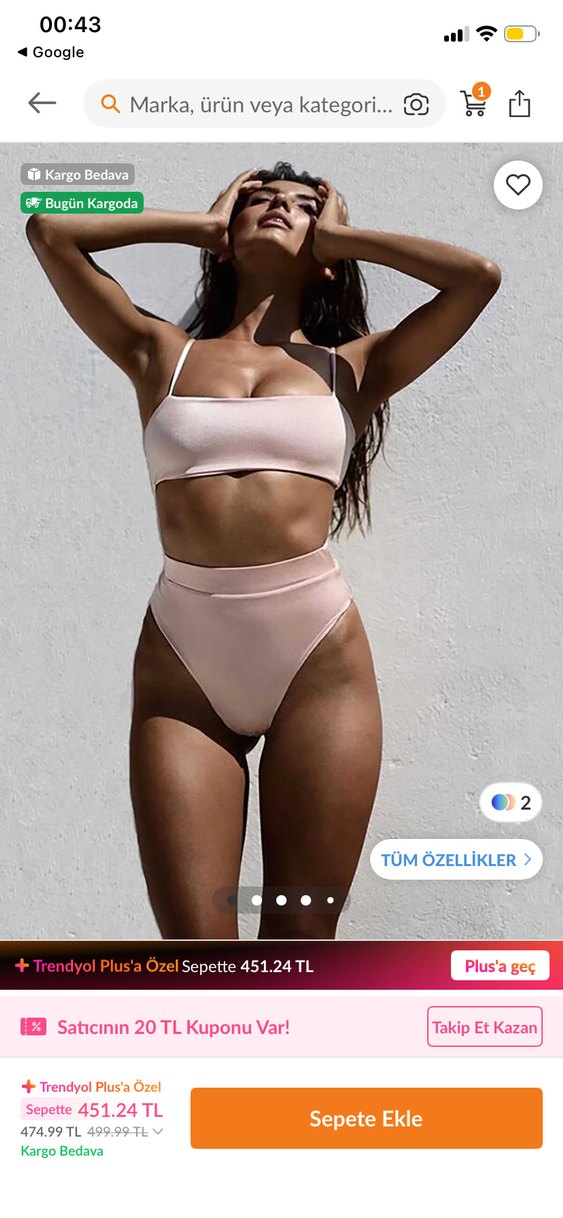 Angelsin pudra renk bikini - Görsel 5