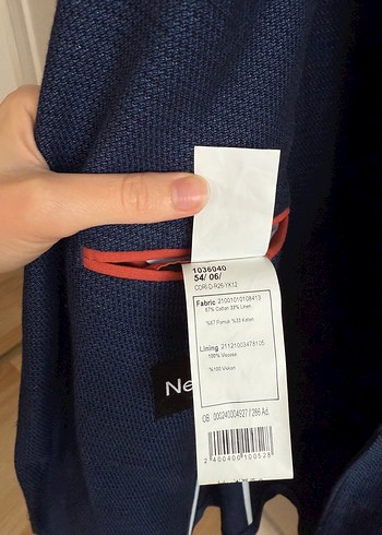 54 Beden mavi Renk Koyu Mavi Erkek Regular Fit Ceket