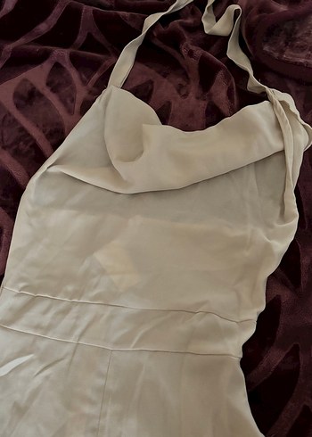 Krem degaje yaka Uzun Tulum - Görsel 3