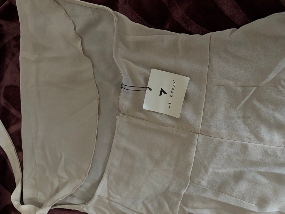 Krem degaje yaka Uzun Tulum - Görsel 4