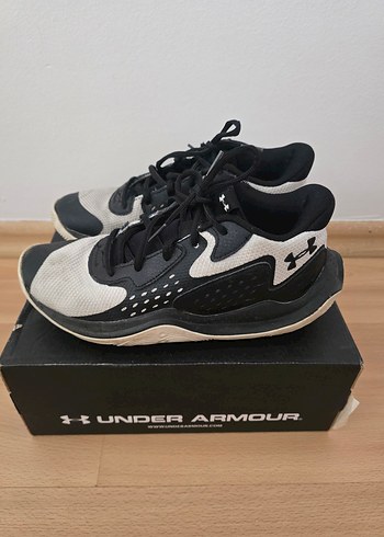 Under Armour Beyaz Gri Basketbol Ayakkabısı - Görsel 4