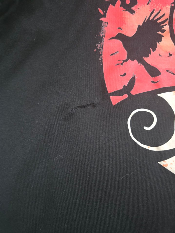 Erkek Siyah Baskılı anime tişört - Görsel 4