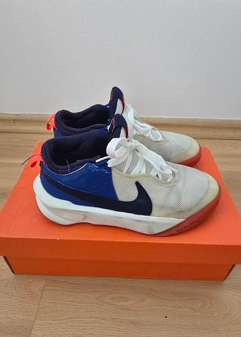 Nike Beyaz Basketbol Ayakkabısı Velcro Detaylı - Görsel 3