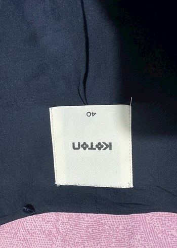 Düğmeli Lacivert Deri V Yaka Kadın Yelek - Görsel 2