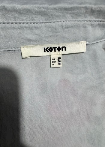 Gri Kadın Düğmeli Uzun Kollu Gömlek - Görsel 3