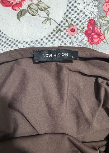 Kahverengi Drapeli Uzun İnce Askılı Elbise - Görsel 3