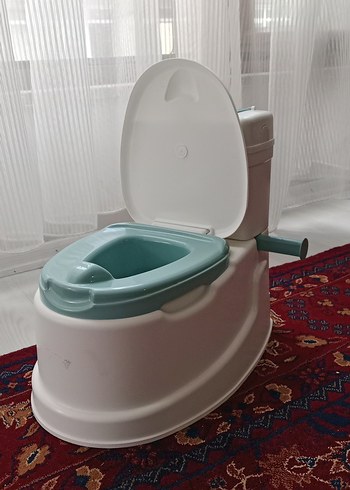 Beden Bebek Eğitim Tuvaleti Yeşil Detaylı