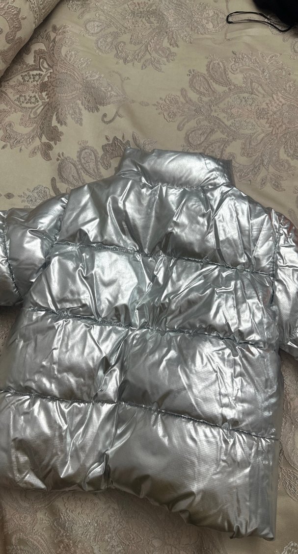 Zara Gri Metalik çocuk Kışlık Mont - Görsel 3