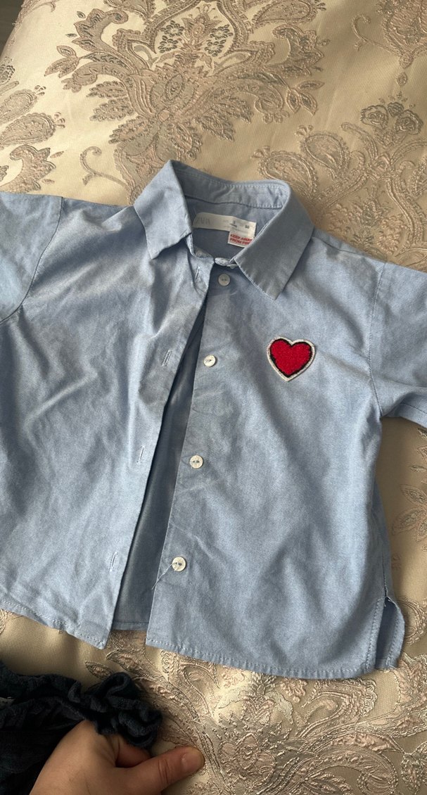 Zara Mavi gömlek ve lacivert pantolon set - Görsel 4