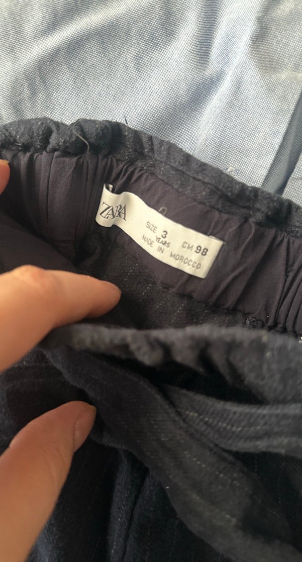 Zara Mavi gömlek ve lacivert pantolon set - Görsel 3