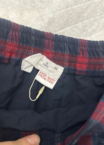 Zara Kız çocuk Kırmızı Ekoseli Mini Etek - Görsel 2