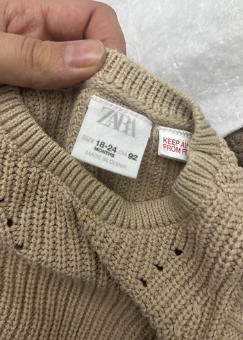 Zara Kız triko kazak bej - Görsel 4