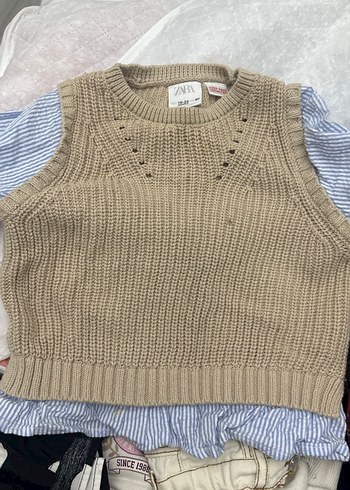 Zara Kız triko kazak bej - Görsel 2