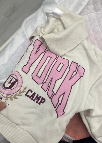 Zara Pembe Baskılı kız bebek Sweatshirt - Görsel 3