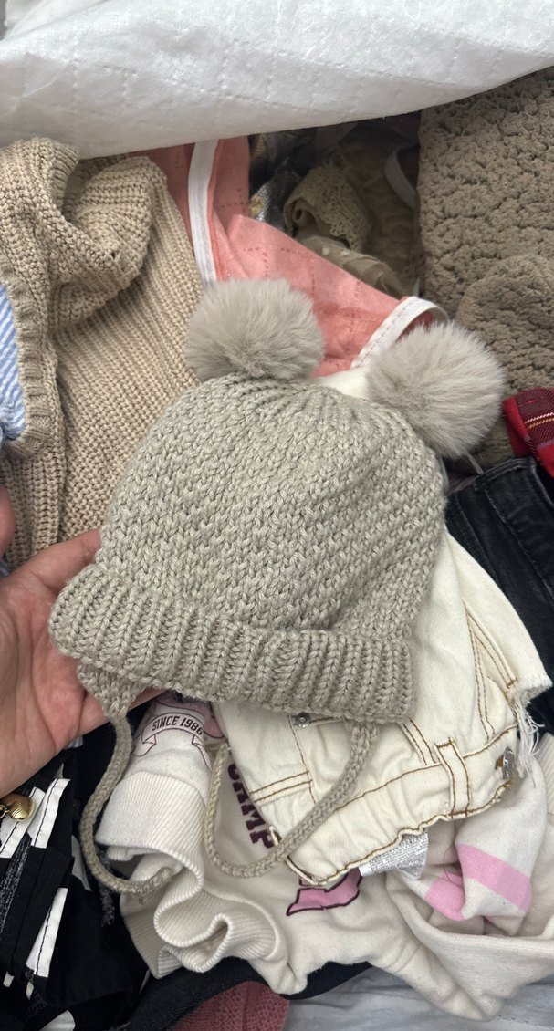 Vizon İpli Çocuk Bere İki Ponponlu 0-6 ay - Görsel 2