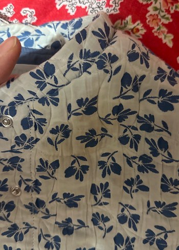 Kız Çocuk Bohem Desenli Düğmeli Ceket - Görsel 2