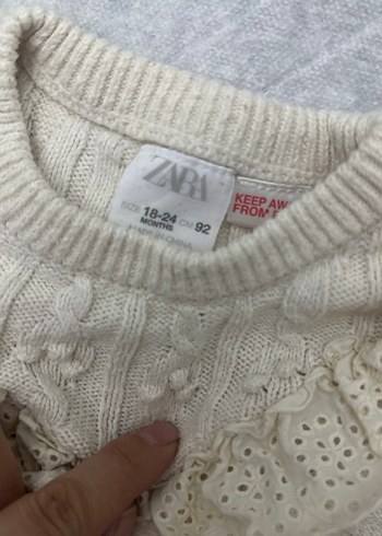 Zara kız bebek triko kazak - Görsel 2