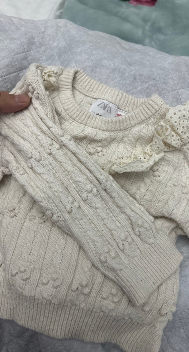 Zara kız bebek triko kazak - Görsel 3