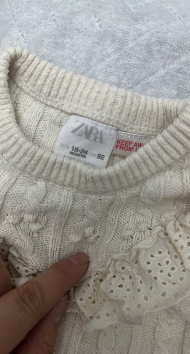 Zara kız bebek triko kazak - Görsel 2