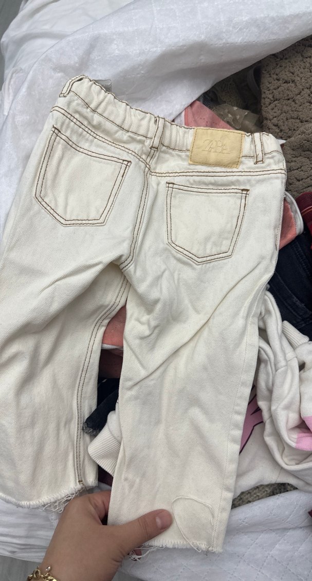 Zara bebek ekru jean - Görsel 2