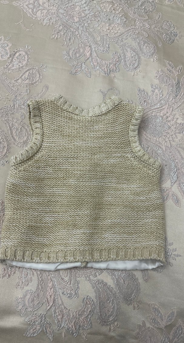 Lcw Kız Çocuk Bej Örgü Süet Yelek - Görsel 2