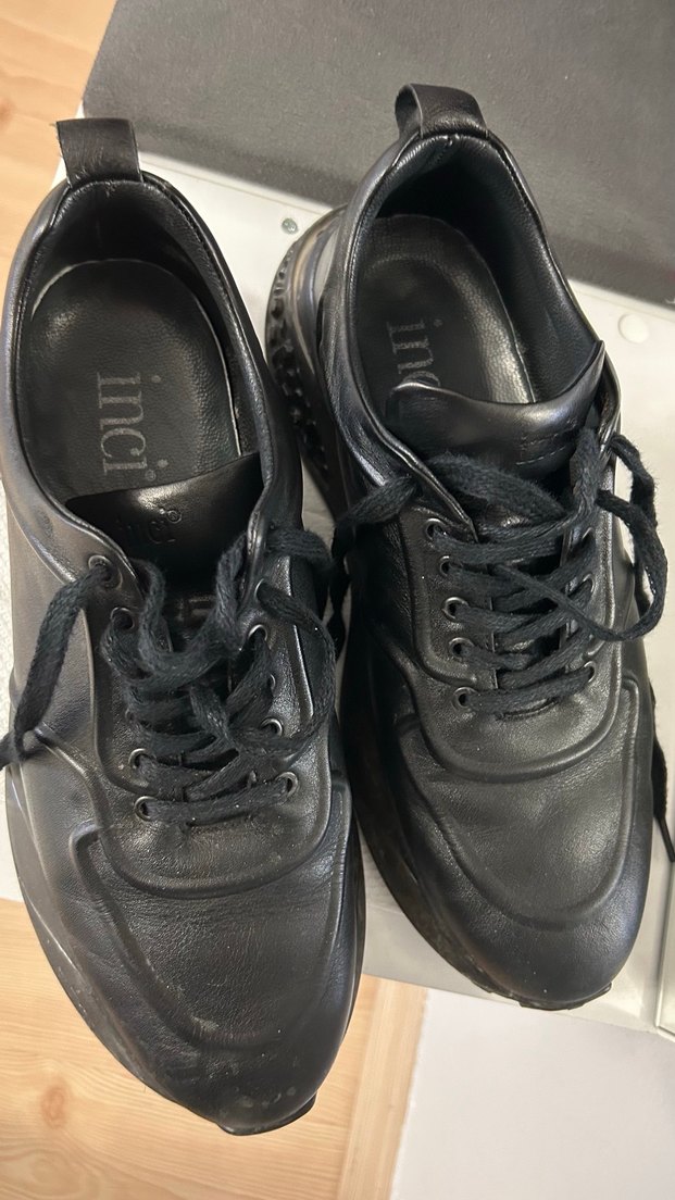 Siyah Bağcıklı Erkek Sneakers - Görsel 3