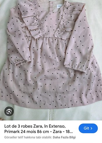 Puantiyeli Pembe Kız Çocuk Elbise