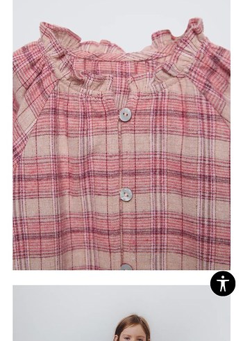 Zara Kız Çocuk Pembe Bağlamalı alt üst takim