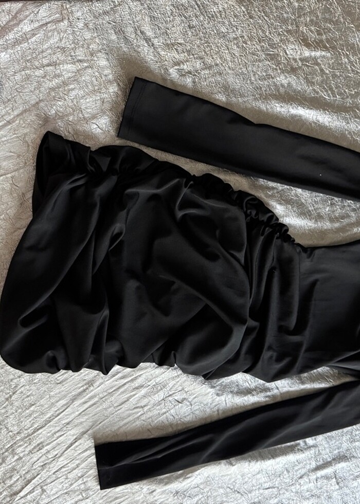 Madonna yaka elbise - Görsel 2