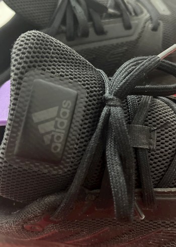 Erkek Siyah Spor Ayakkabı Bağcıkları - Görsel 3