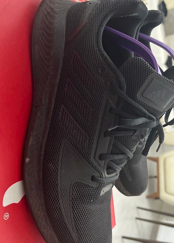 Erkek Siyah Spor Ayakkabı Bağcıkları - Görsel 2