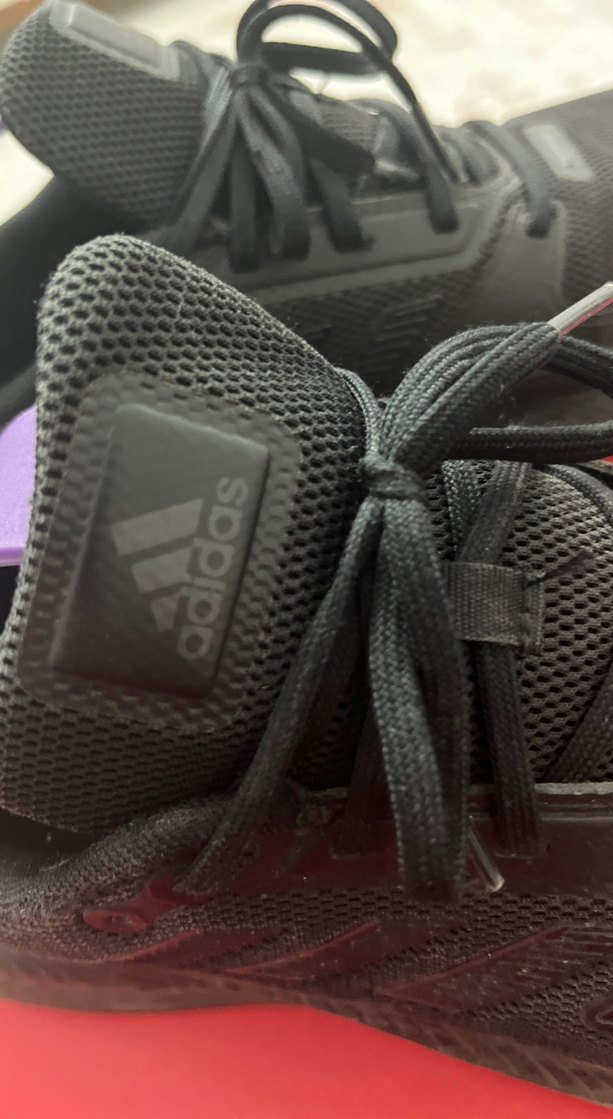 Erkek Siyah Spor Ayakkabı Bağcıkları - Görsel 3