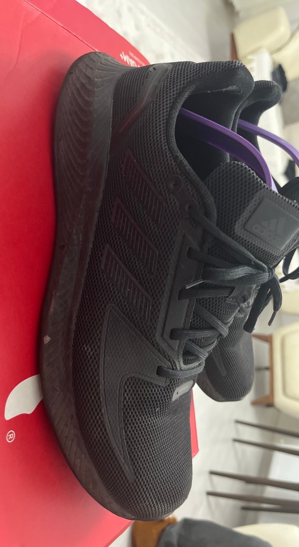 Erkek Siyah Spor Ayakkabı Bağcıkları - Görsel 2