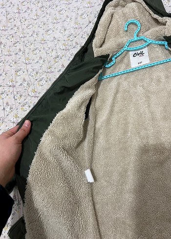 kız Çocuk Yeşil Kürklü Kışlık Mont - Görsel 5