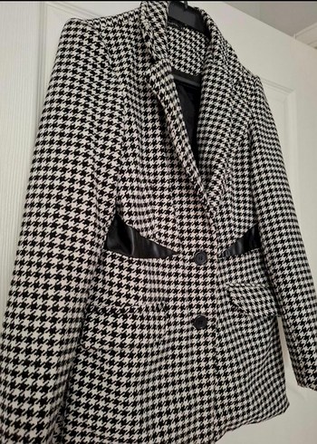Trendyol & Milla Düğmeli Ekose Kadın Blazer Ceket