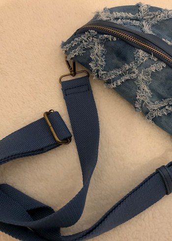 Püsküllü,Denim,Kot,Desenli Çanta - Görsel 3